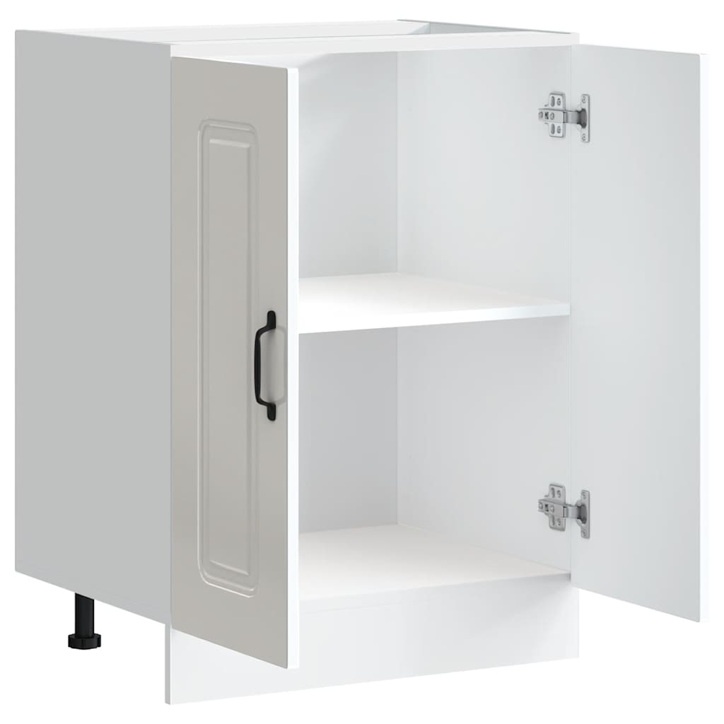 Mobile base lavello Kalmar Bianco Lucido 60x46x81,5 cm - homemem39