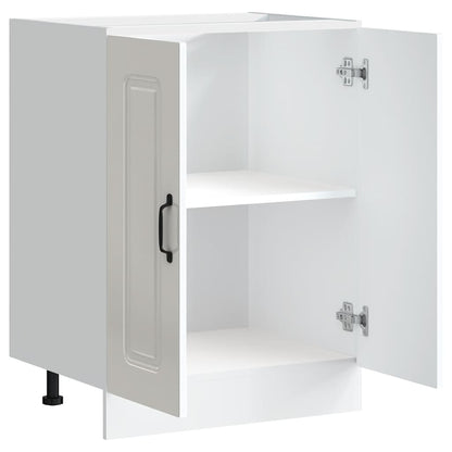 Mobile base lavello Kalmar Bianco Lucido 60x46x81,5 cm - homemem39