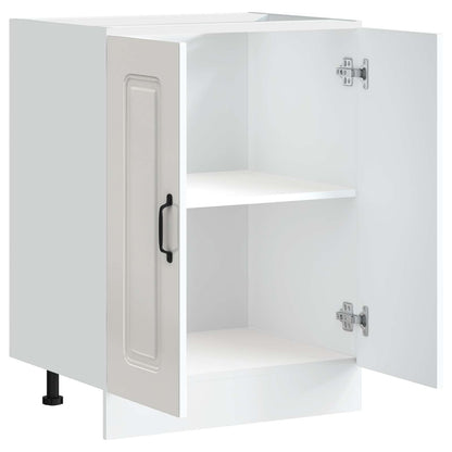 Mobile base lavello Kalmar Bianco Lucido 60x46x81,5 cm