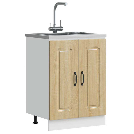 Mobile base lavello Kalmar Rovere Sonoma 60x46x81,5 cm | homemem39
