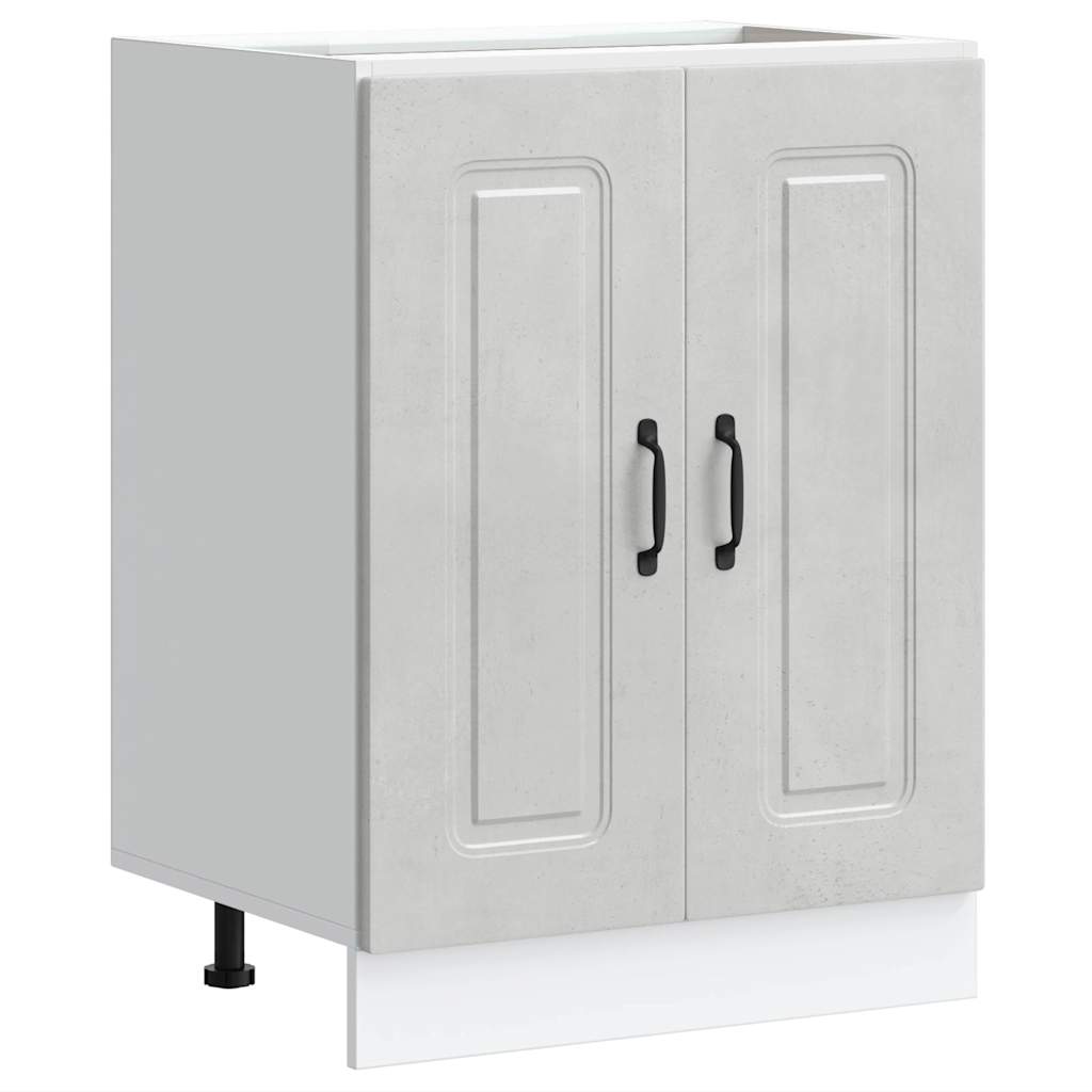 Mobile base lavello Kalmar Grigio Cemento 60x46x81,5 cm | homemem39