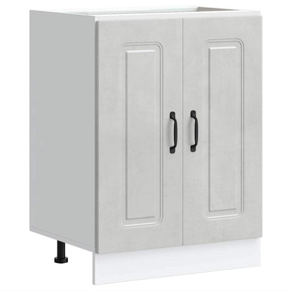 Mobile base lavello Kalmar Grigio Cemento 60x46x81,5 cm