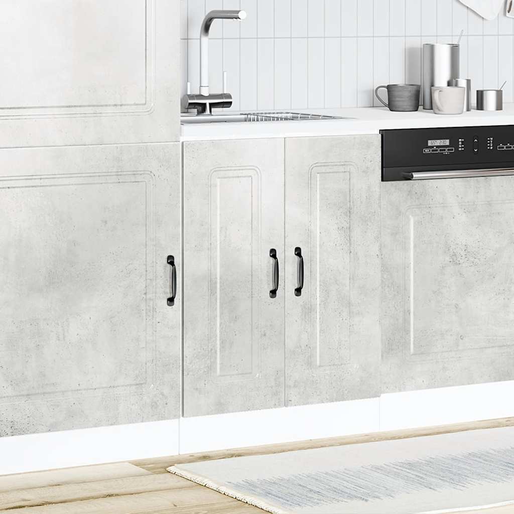 Mobile base lavello Kalmar Grigio Cemento 60x46x81,5 cm | homemem39