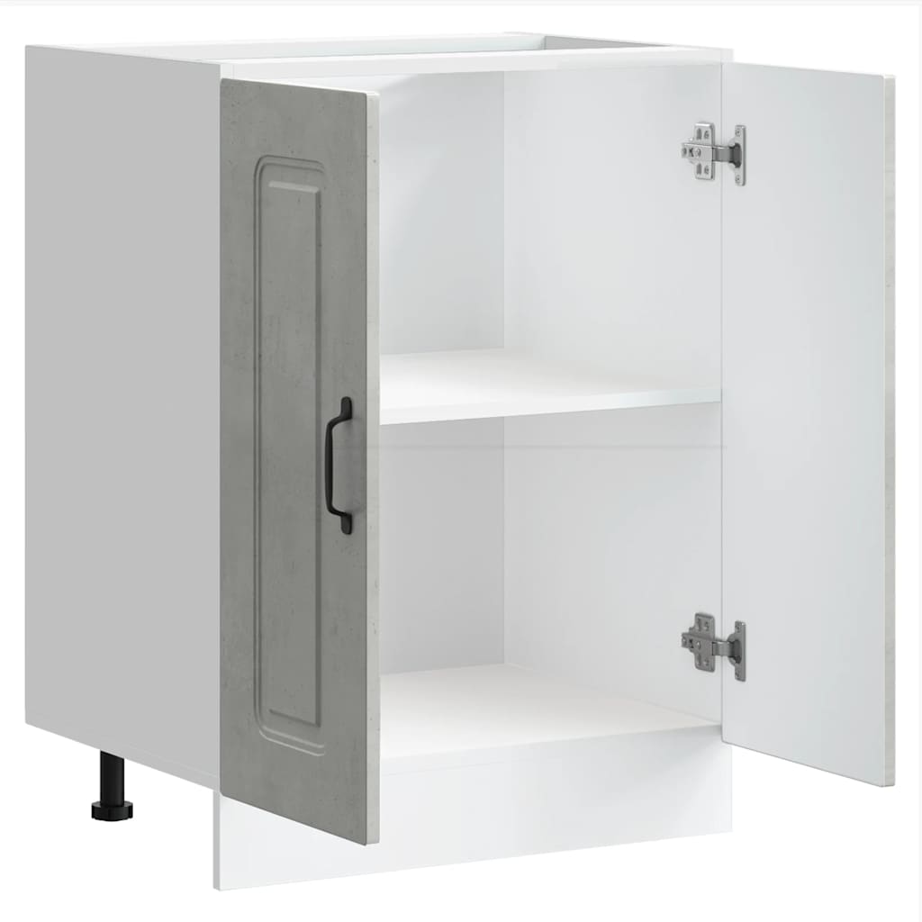 Mobile base lavello Kalmar Grigio Cemento 60x46x81,5 cm