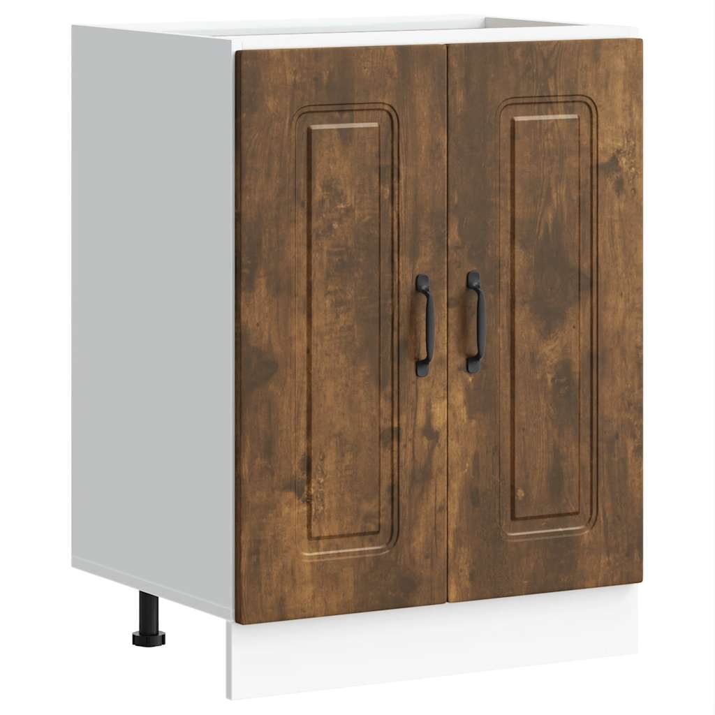 Mobile base lavello Kalmar Rovere Fumo 60x46x81,5 cm Truciolato | homemem39