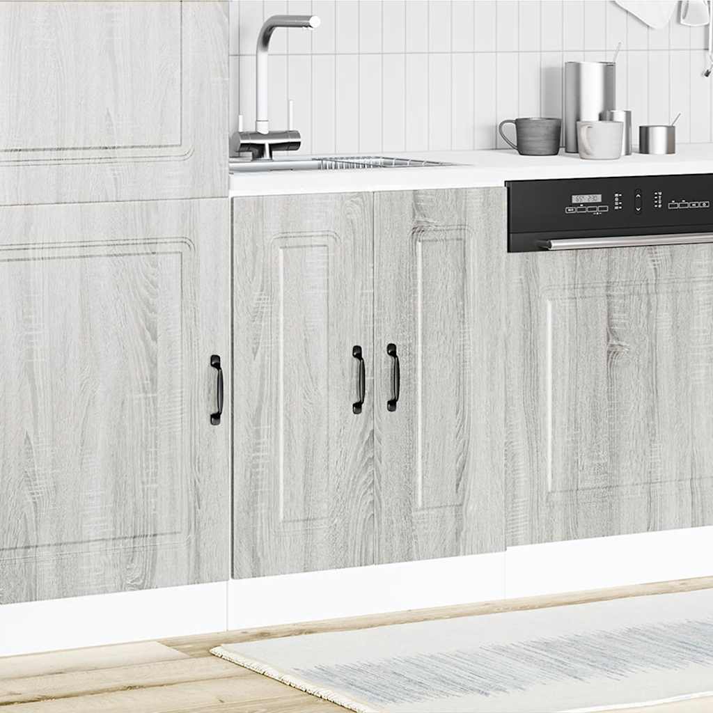 Mobile base lavello Kalmar Grigio Sonoma 60x46x81,5 cm | homemem39