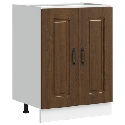 Mobile base lavello Kalmar Rovere Marrone 60x46x81,5 cm | homemem39