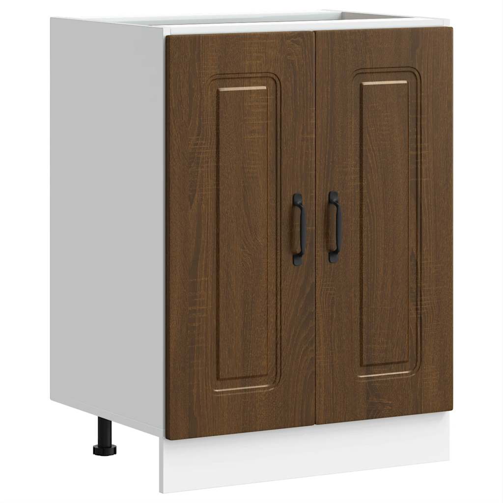 Mobile base lavello Kalmar Rovere Marrone 60x46x81,5 cm - homemem39