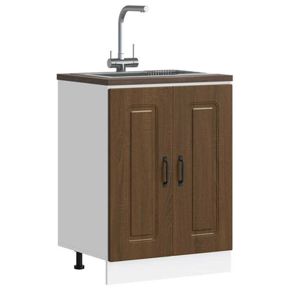 Mobile base lavello Kalmar Rovere Marrone 60x46x81,5 cm