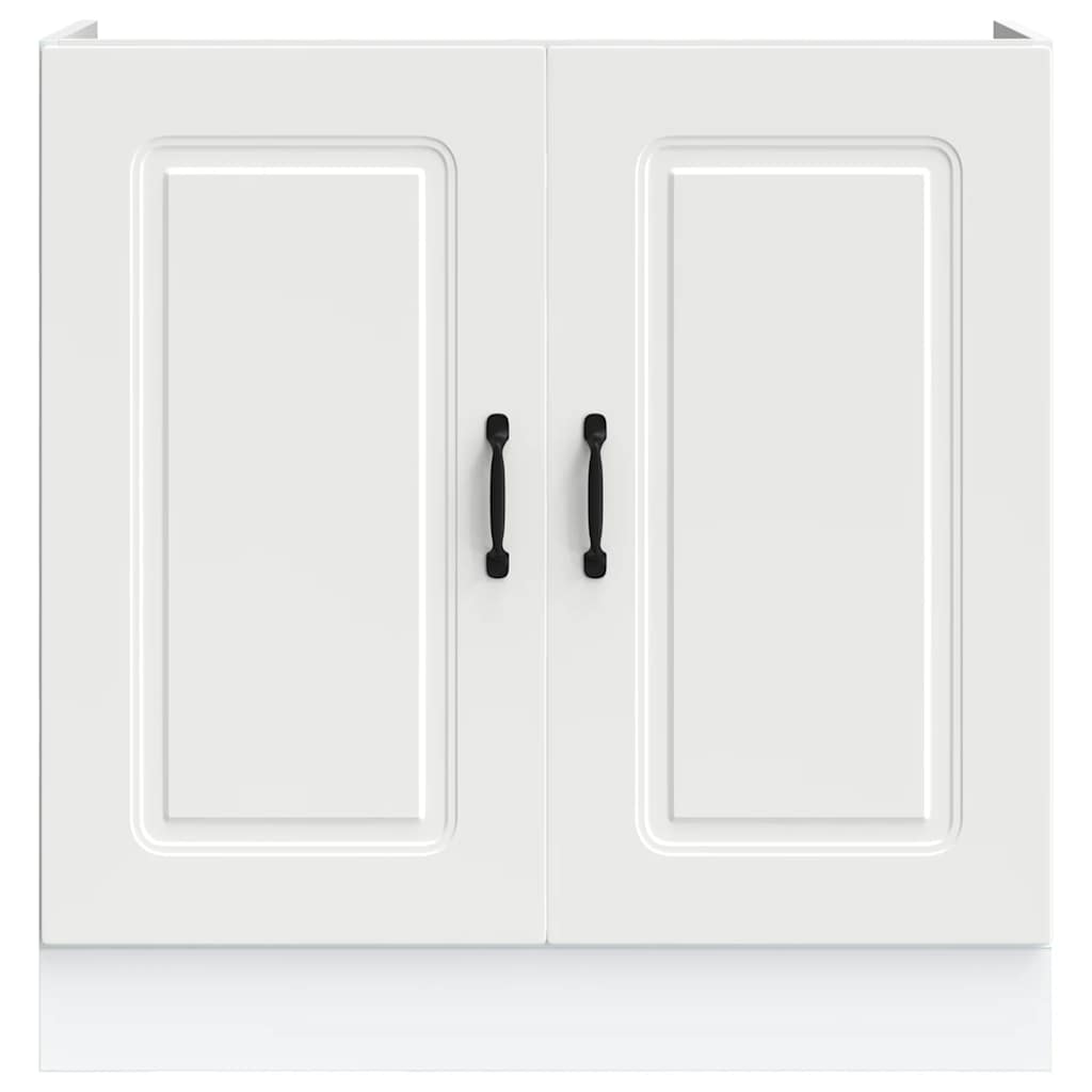 Mobile base lavello Kalmar Bianco 80x46x81,5 cm in Truciolato | homemem39