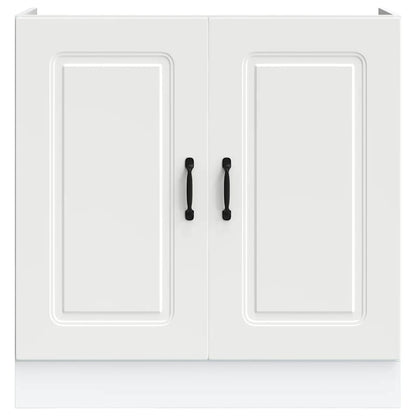 Mobile base lavello Kalmar Bianco 80x46x81,5 cm in Truciolato