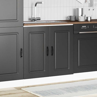 Mobile base lavello Kalmar Nero 80x46x81,5 cm in Truciolato - homemem39