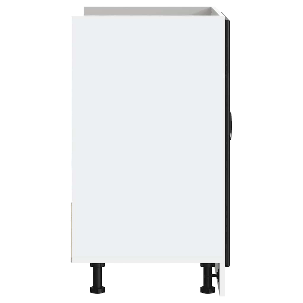 Mobile base lavello Kalmar Nero 80x46x81,5 cm in Truciolato - homemem39