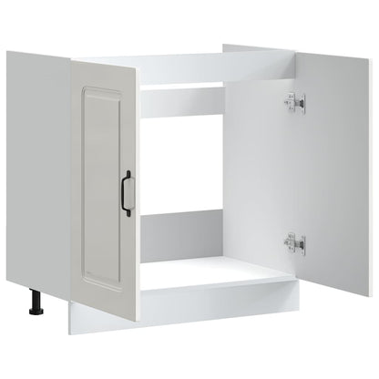 Mobile base lavello Kalmar Bianco Lucido 80x46x81,5 cm