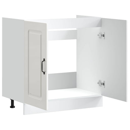 Mobile base lavello Kalmar Bianco Lucido 80x46x81,5 cm