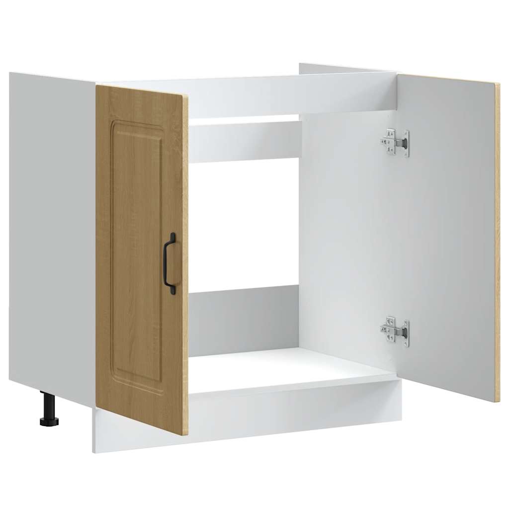 Mobile base lavello Kalmar Rovere Sonoma 80x46x81,5 cm | homemem39