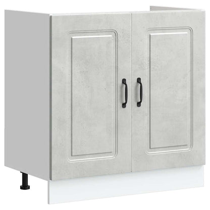 Mobile base lavello Kalmar Grigio Cemento 80x46x81,5 cm