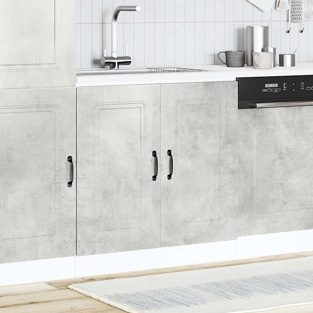 Mobile base lavello Kalmar Grigio Cemento 80x46x81,5 cm | homemem39
