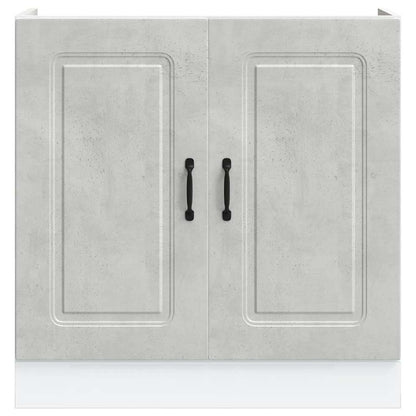 Mobile base lavello Kalmar Grigio Cemento 80x46x81,5 cm
