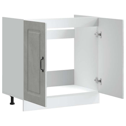 Mobile base lavello Kalmar Grigio Cemento 80x46x81,5 cm