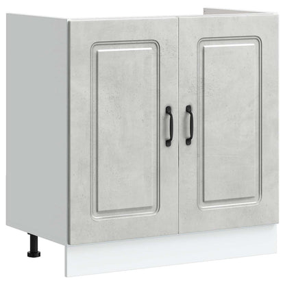 Mobile base lavello Kalmar Grigio Cemento 80x46x81,5 cm