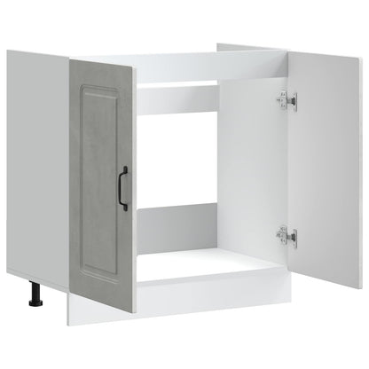Mobile base lavello Kalmar Grigio Cemento 80x46x81,5 cm