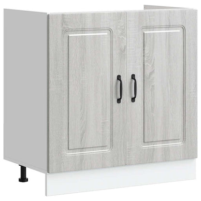 Mobile base lavello Kalmar Grigio Sonoma 80x46x81,5 cm | homemem39
