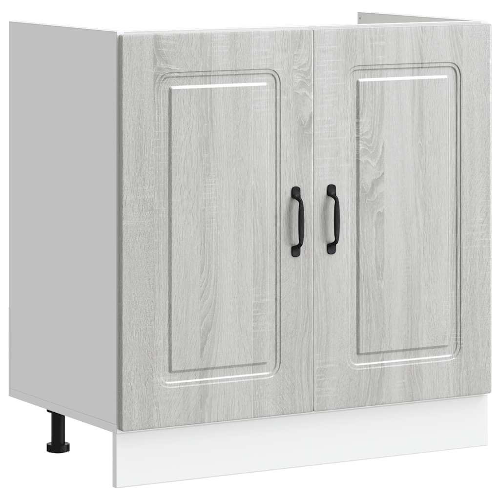 Mobile base lavello Kalmar Grigio Sonoma 80x46x81,5 cm - homemem39