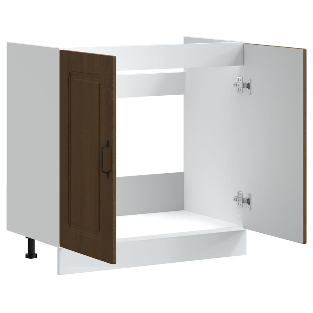 Mobile base lavello Kalmar Rovere Marrone 80x46x81,5 cm