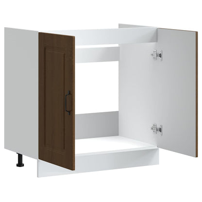 Mobile base lavello Kalmar Rovere Marrone 80x46x81,5 cm
