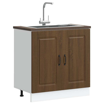 Mobile base lavello Kalmar Rovere Marrone 80x46x81,5 cm
