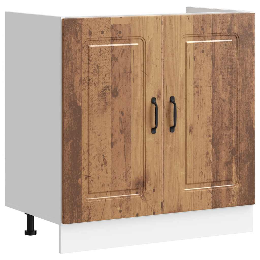Mobile base lavello Kalmar Legno Vecchio 80x46x81,5 cm