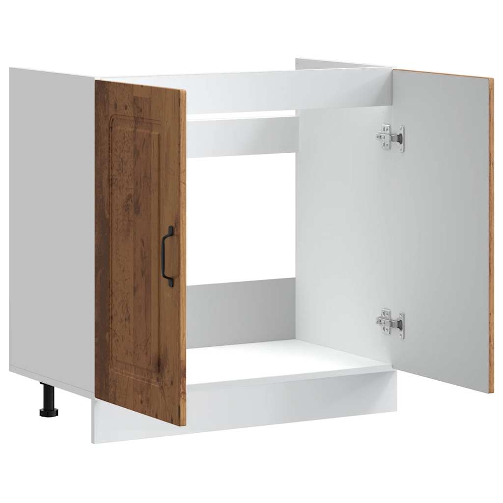 Mobile base lavello Kalmar Legno Vecchio 80x46x81,5 cm | homemem39