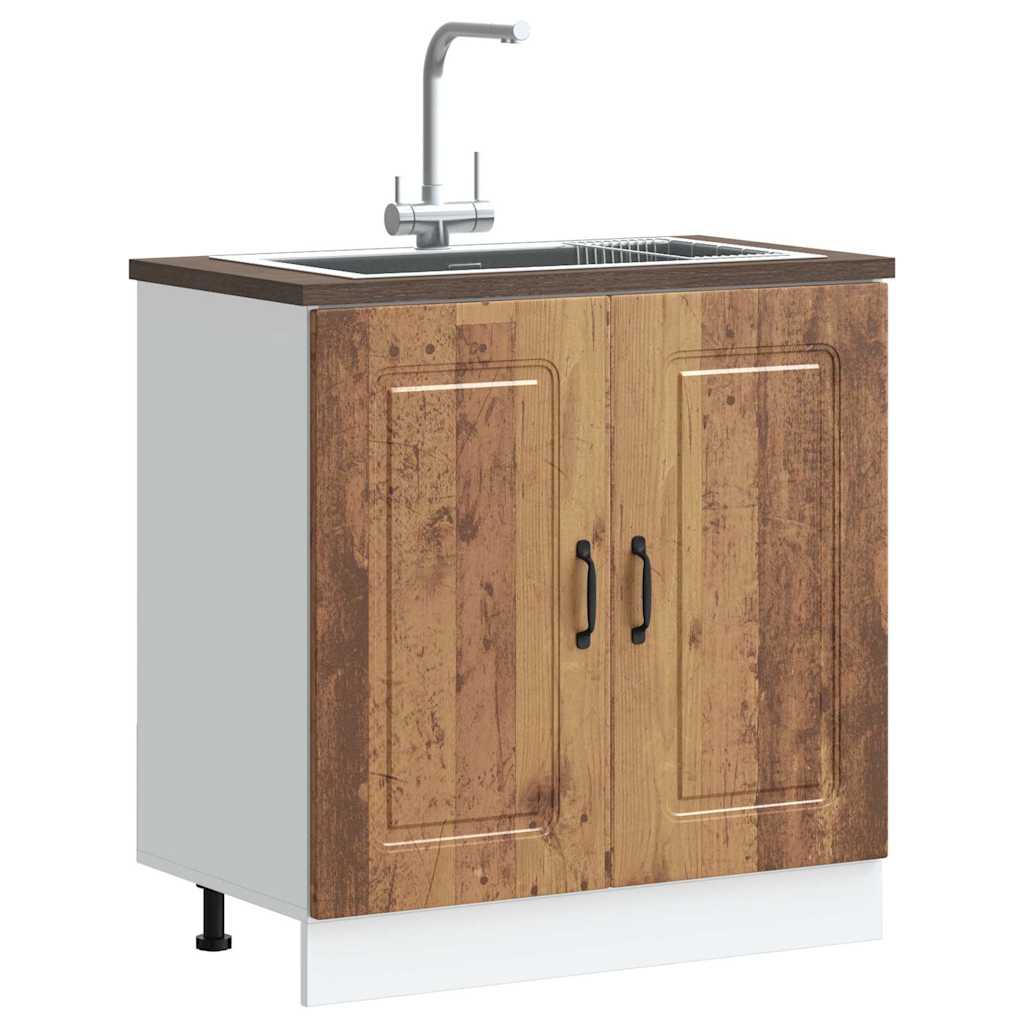 Mobile base lavello Kalmar Legno Vecchio 80x46x81,5 cm