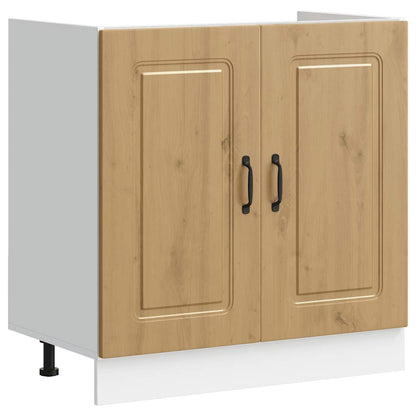 Mobile base lavello Kalmar Rovere Artigianale 80x46x81,5 cm | homemem39