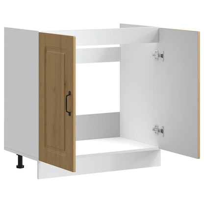 Mobile base lavello Kalmar Rovere Artigianale 80x46x81,5 cm