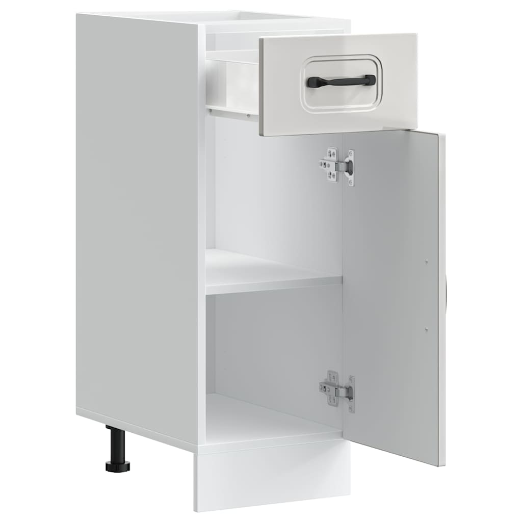 Base da Cucina Kalmar Bianco Lucido in Legno Multistrato - homemem39