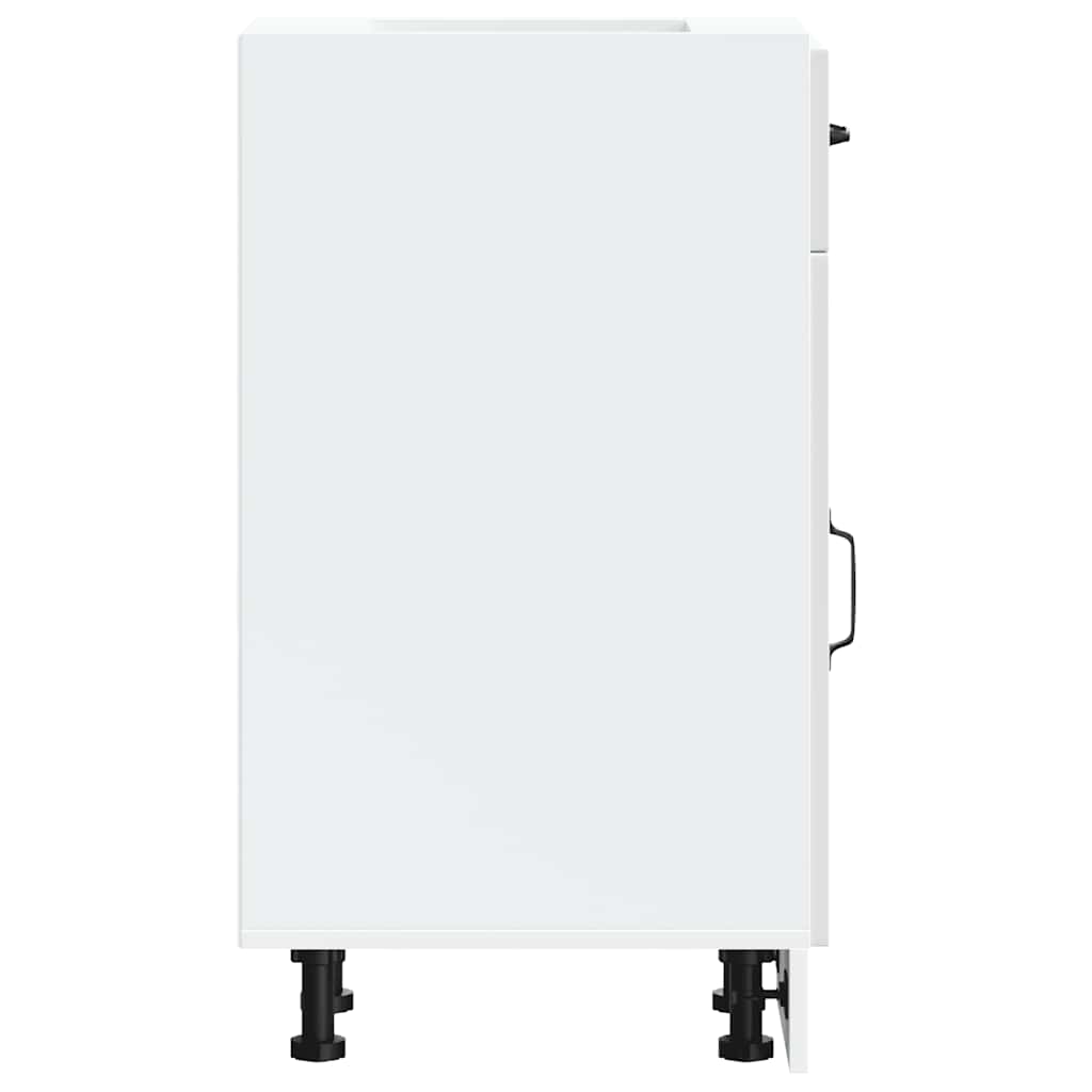 Base da Cucina Kalmar Bianco Lucido in Legno Multistrato - homemem39