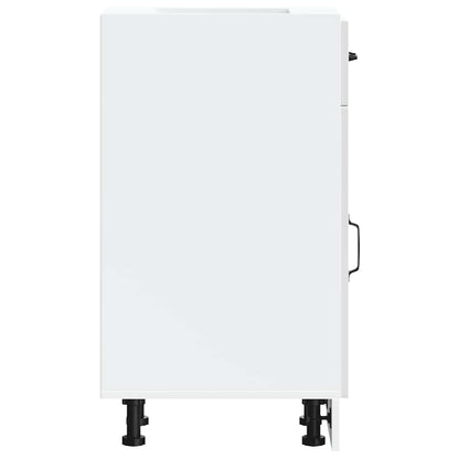 Base da Cucina Kalmar Bianco Lucido in Legno Multistrato - homemem39