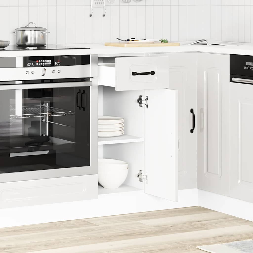 Base da Cucina Kalmar Bianco Lucido in Legno Multistrato | homemem39