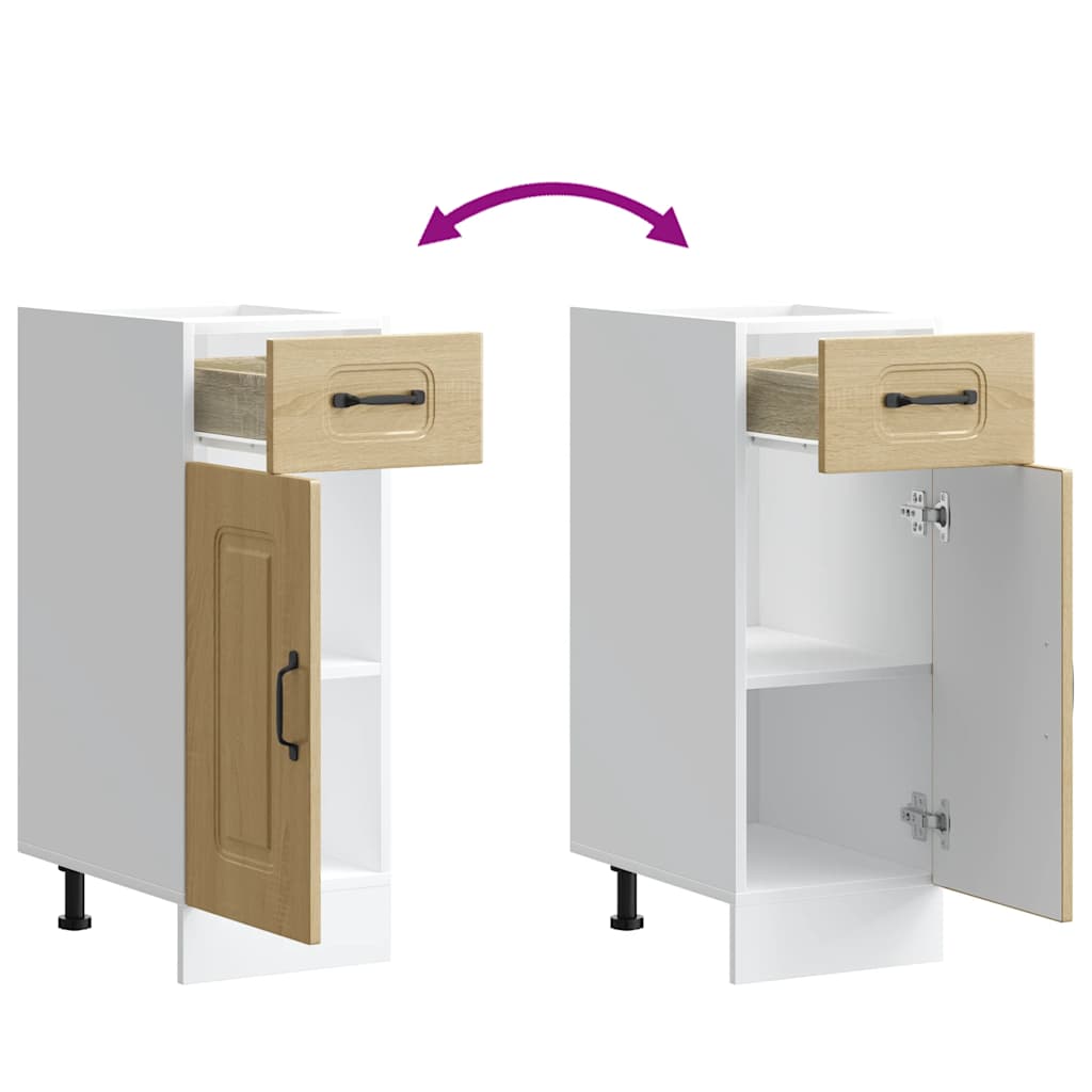 Base da Cucina Kalmar Rovere Sonoma in Legno Multistrato - homemem39