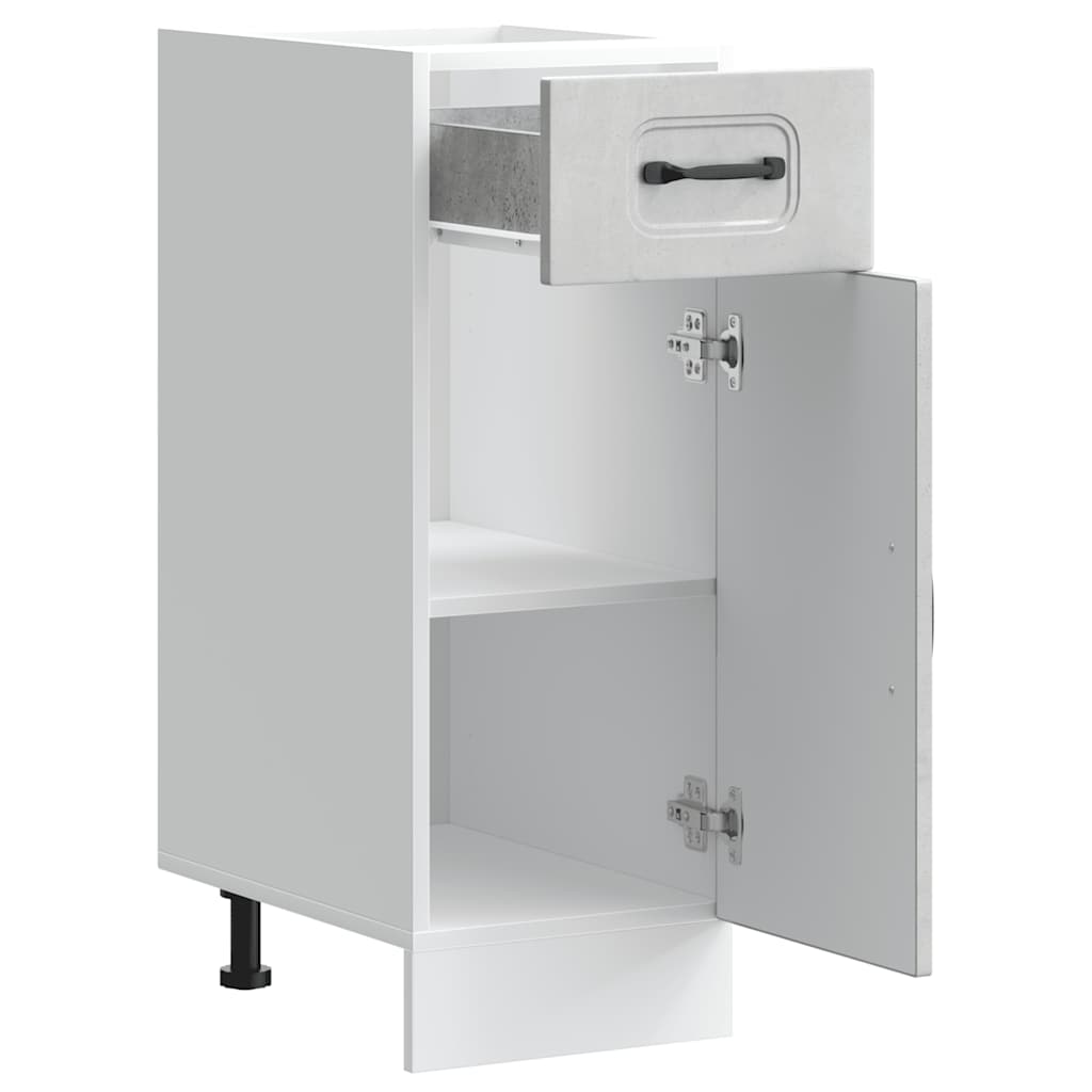 Base da Cucina Kalmar Grigio Cemento in Legno Multistrato | homemem39