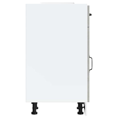 Base da Cucina Kalmar Grigio Cemento in Legno Multistrato