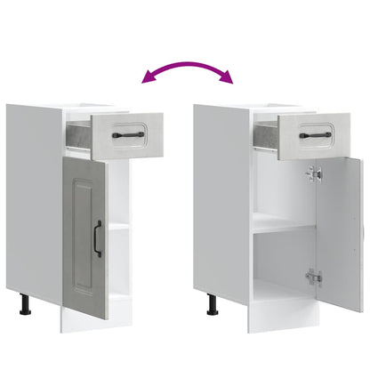 Base da Cucina Kalmar Grigio Cemento in Legno Multistrato | homemem39