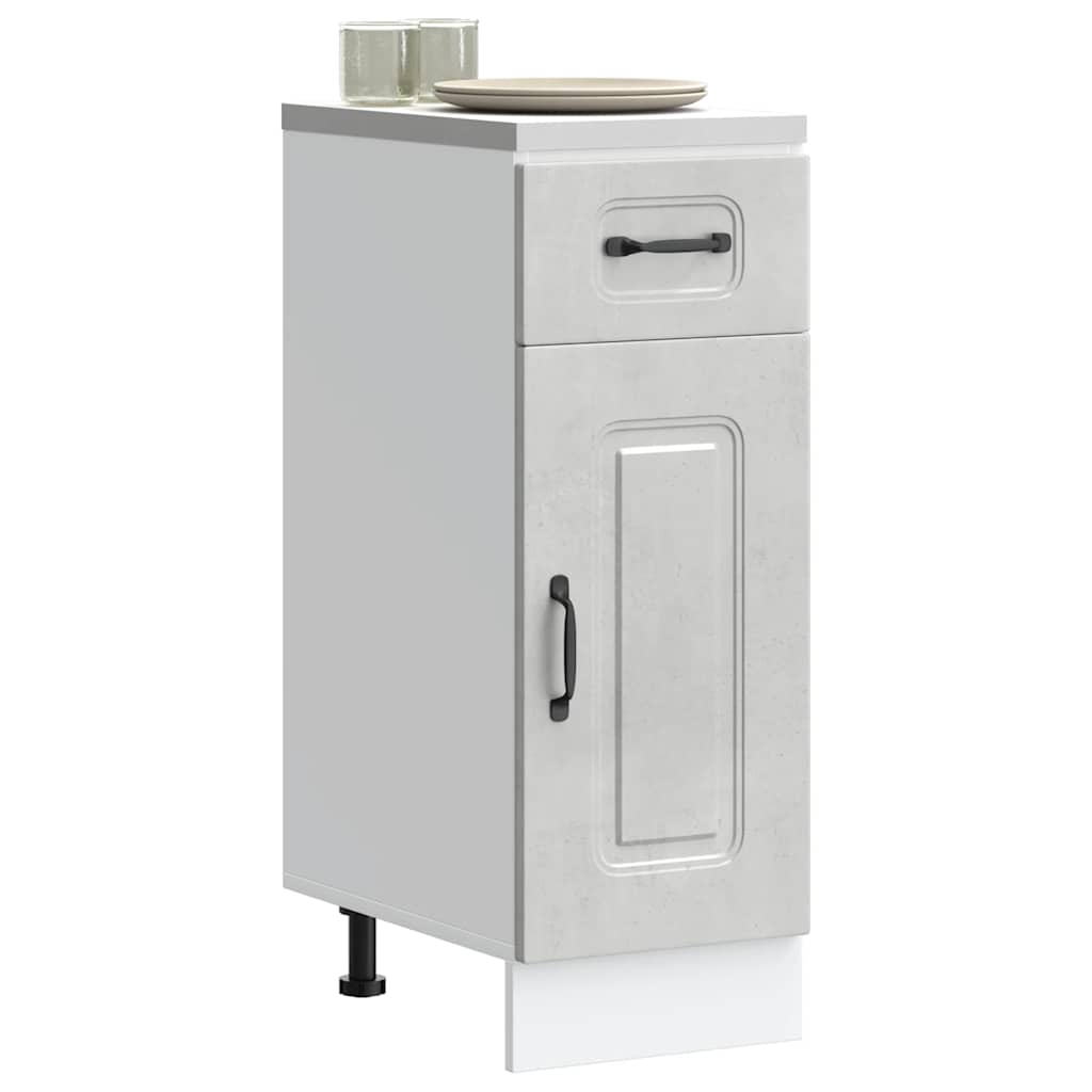 Base da Cucina Kalmar Grigio Cemento in Legno Multistrato | homemem39