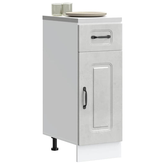 Base da Cucina Kalmar Grigio Cemento in Legno Multistrato | homemem39