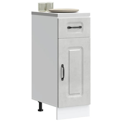 Base da Cucina Kalmar Grigio Cemento in Legno Multistrato
