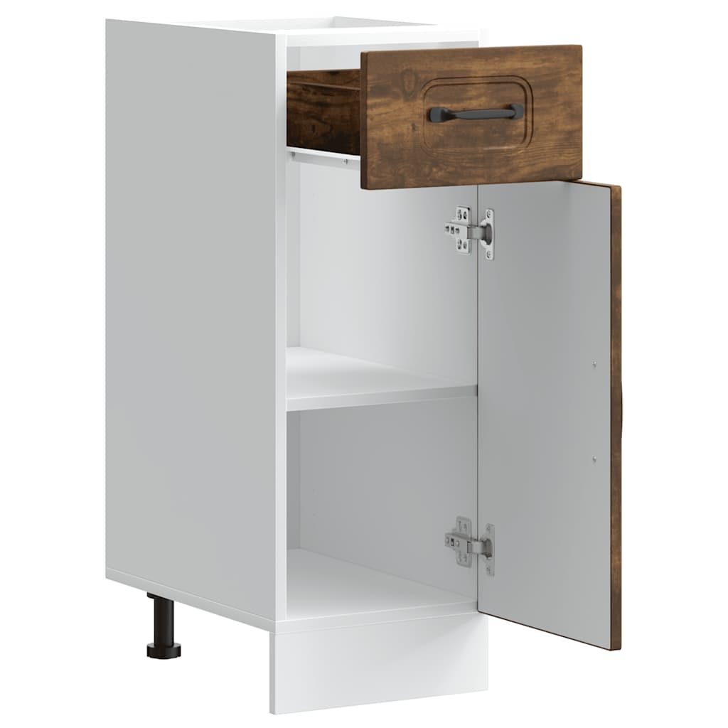 Base da Cucina Kalmar Rovere Fumo in Legno Multistrato - homemem39