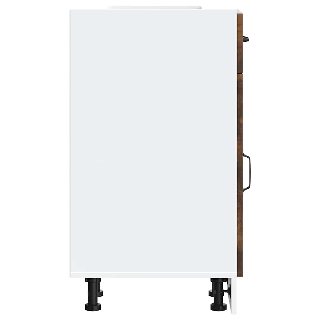 Base da Cucina Kalmar Rovere Fumo in Legno Multistrato - homemem39