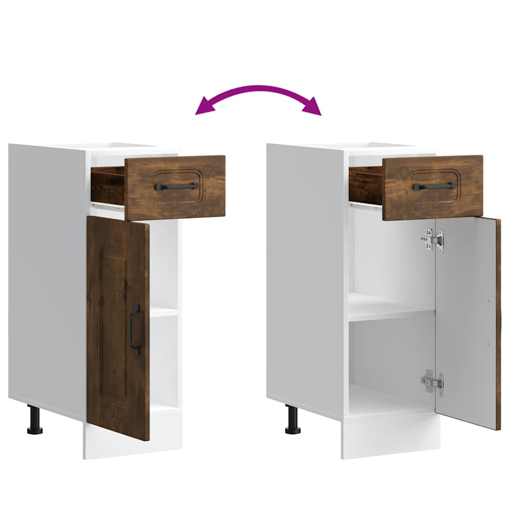 Base da Cucina Kalmar Rovere Fumo in Legno Multistrato